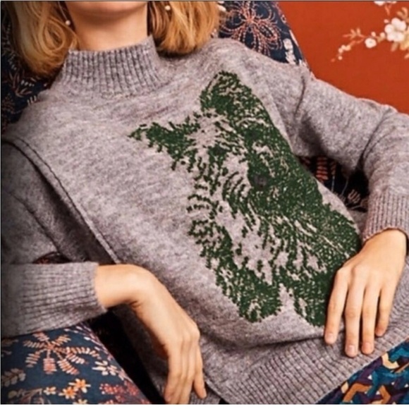 Anthropologie Sweaters - Anthropologie Moth Dog Mock Neck Sweater